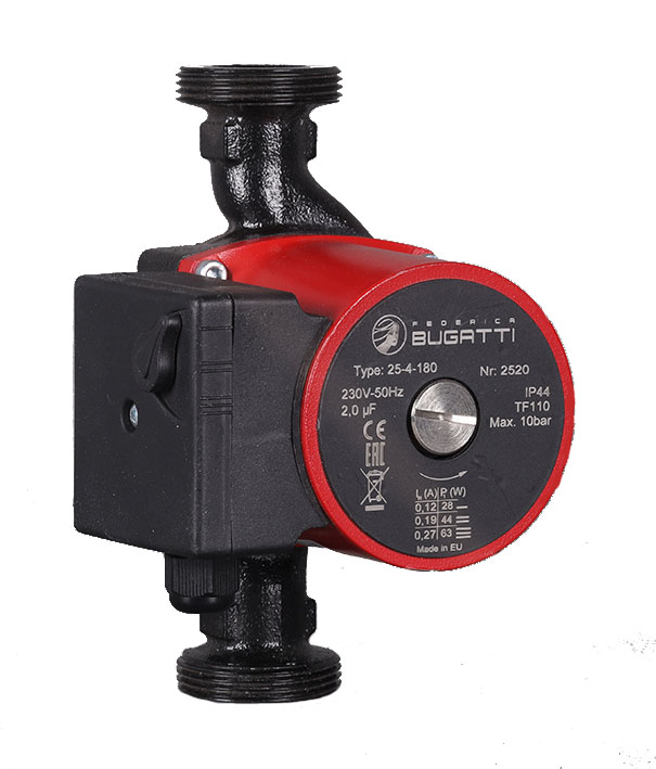 Насос циркуляционный Federica Bugatti 25/8 180мм